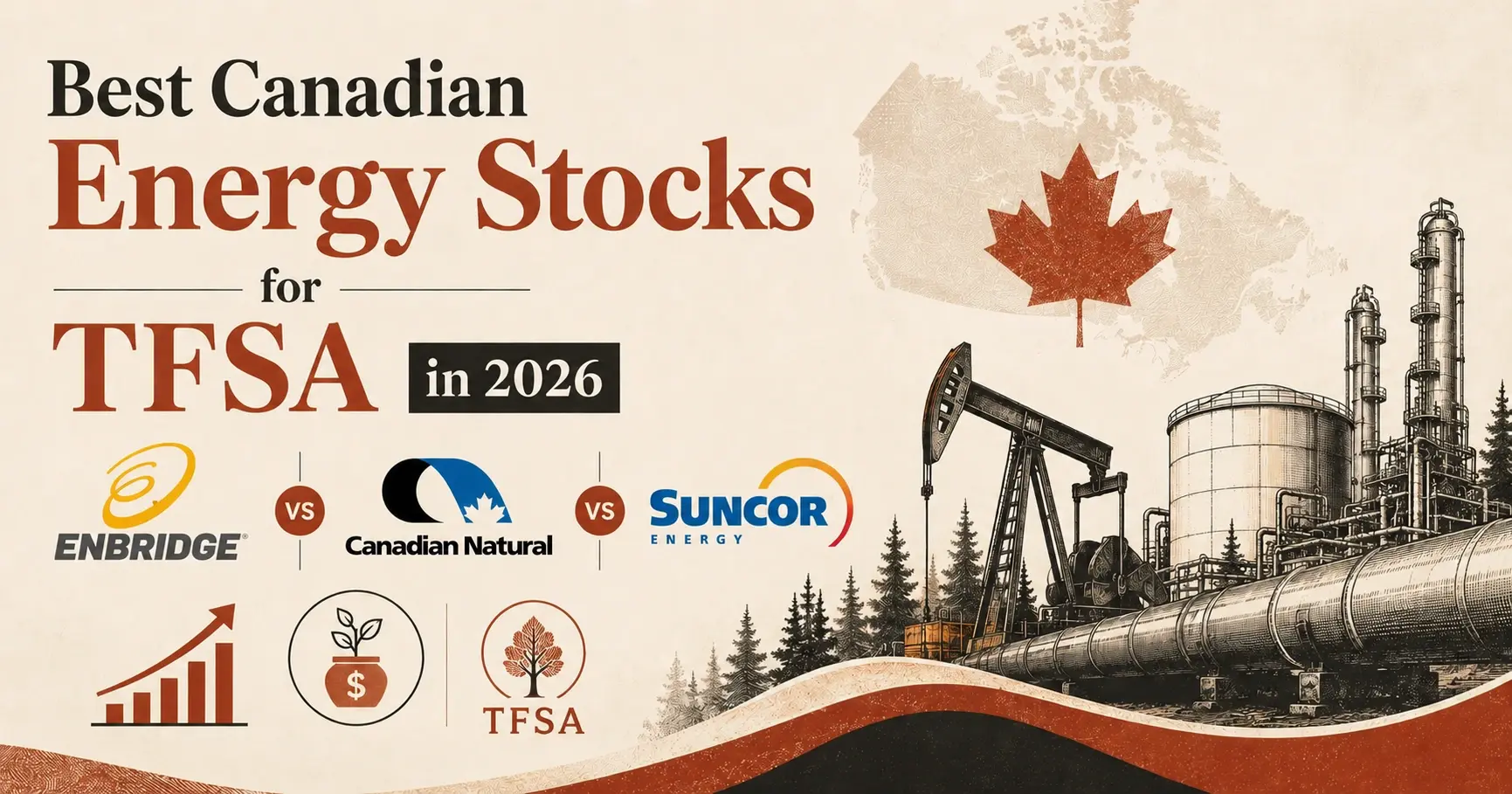 Best Canadian Energy Stocks for TFSA in 2026: Enbridge vs CNQ vs Suncor