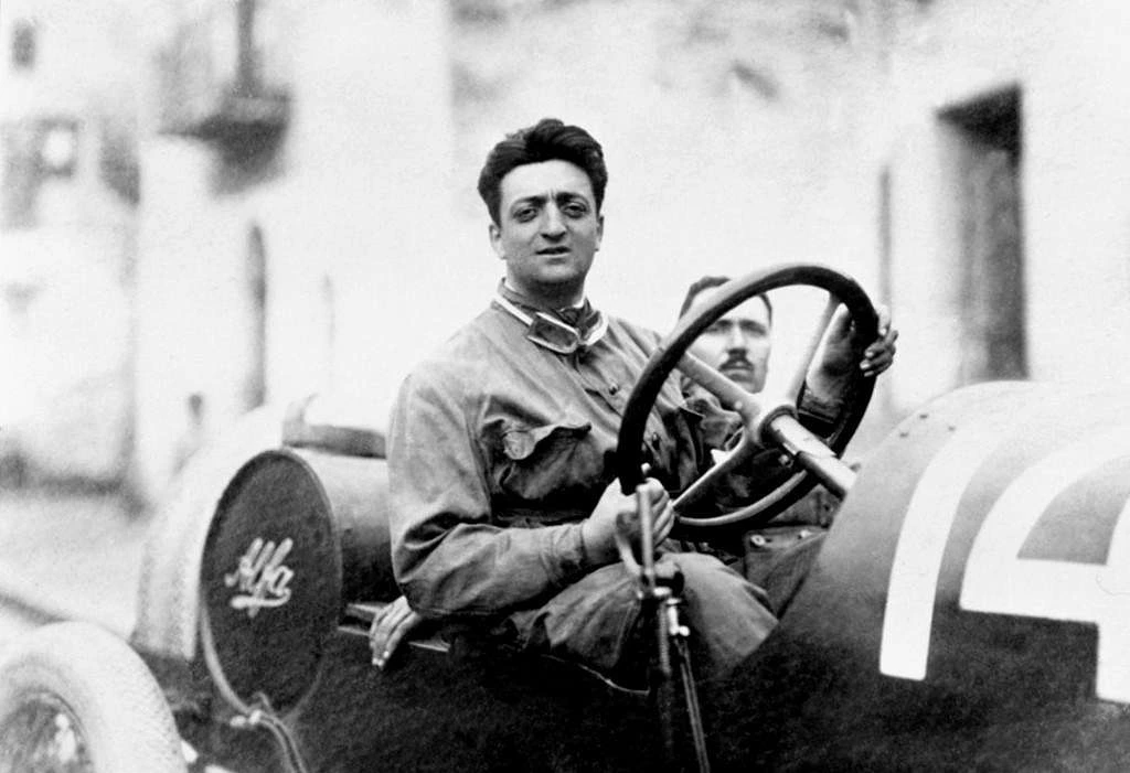 Enzo Ferrari at the XI Targa Florio, 1920
