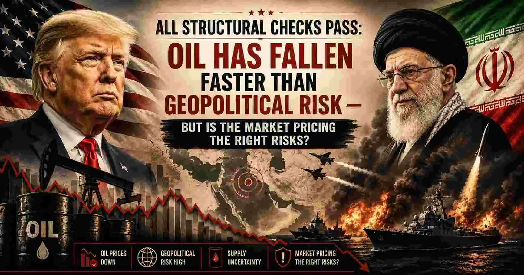 Oil Has Fallen Faster Than Geopolitical Risk-But Is The Market Pricing the Right Risk?